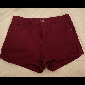 Burgundy Shorts